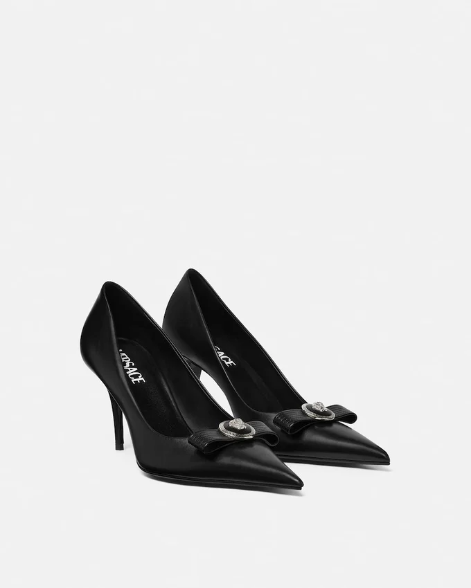 Gianni Ribbon Leather Pumps 85 mm Gianni Ribbon Leather Pumps 85 mm