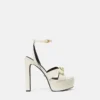 Gianni Ribbon Leather Sandals 140 mm Gianni Ribbon Leather Sandals 140 mm