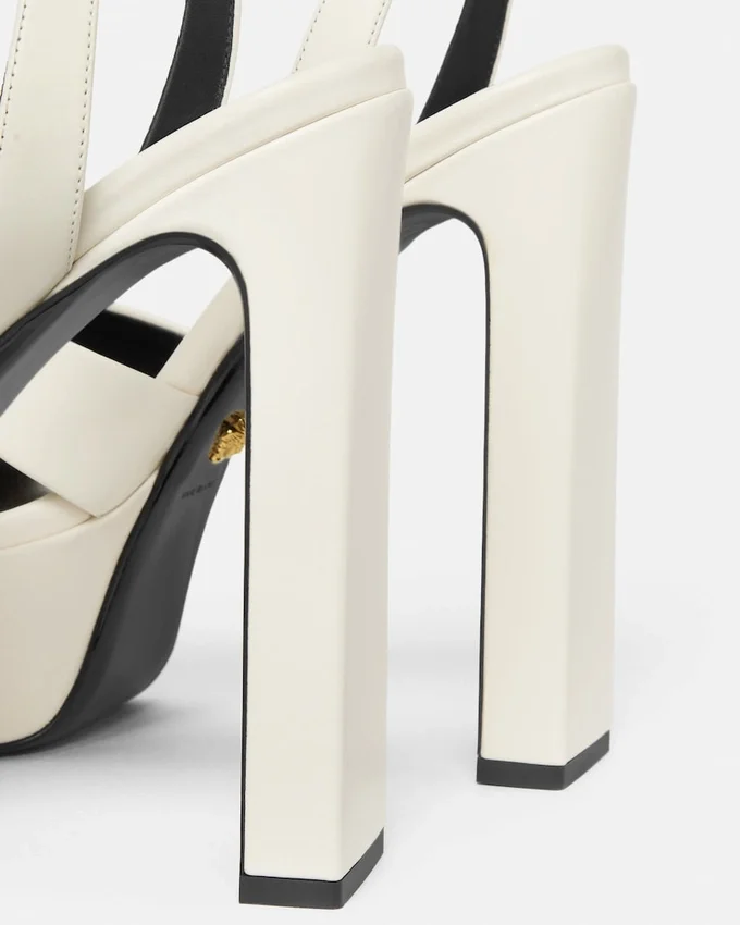 Gianni Ribbon Leather Sandals 140 mm Gianni Ribbon Leather Sandals 140 mm