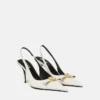 Gianni Ribbon Leather Slingbacks 85 mm Gianni Ribbon Leather Slingbacks 85 mm