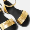 Gianni Ribbon Metallic Kids Sandals Gianni Ribbon Metallic Kids Sandals