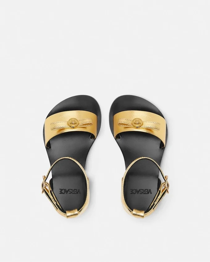 Gianni Ribbon Metallic Kids Sandals Gianni Ribbon Metallic Kids Sandals