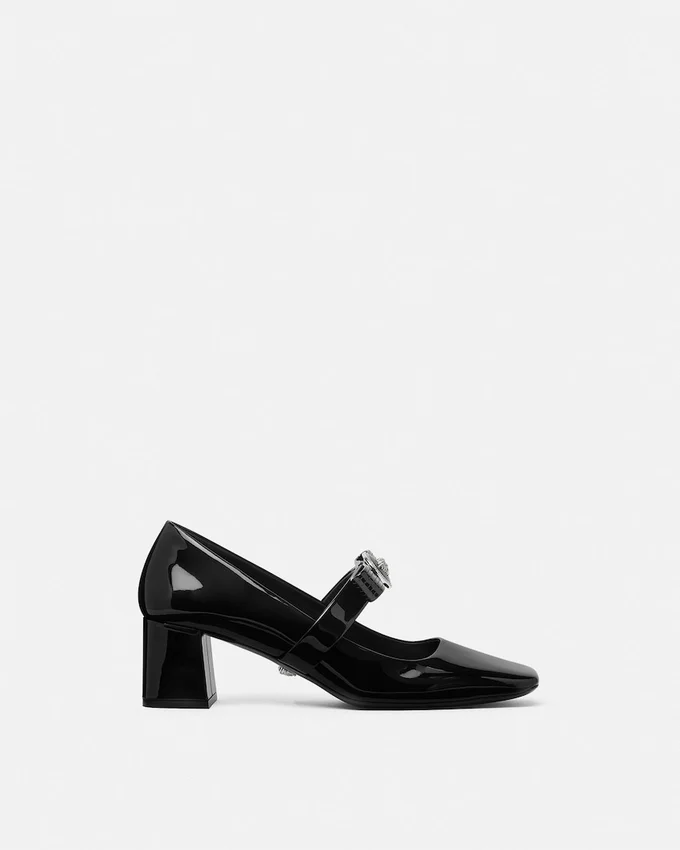 Gianni Ribbon Patent Block Pumps 55 mm Gianni Ribbon Patent Block Pumps 55 mm