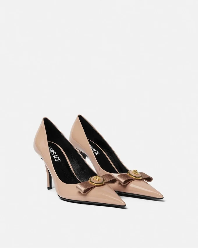 Gianni Ribbon Patent Pumps 85 mm Gianni Ribbon Patent Pumps 85 mm