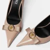 Gianni Ribbon Patent Pumps 85 mm Gianni Ribbon Patent Pumps 85 mm
