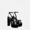 Gianni Ribbon Patent Sandals 140 mm Gianni Ribbon Patent Sandals 140 mm