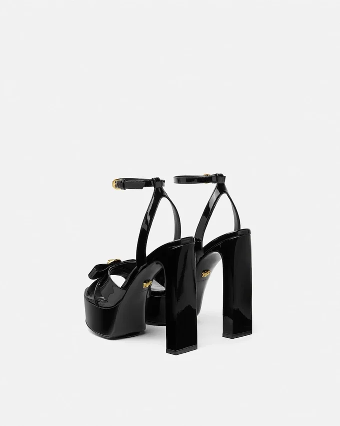 Gianni Ribbon Patent Sandals 140 mm Gianni Ribbon Patent Sandals 140 mm