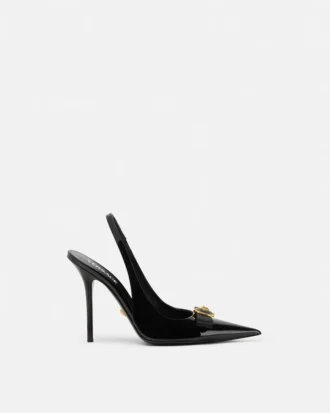 Gianni Ribbon Patent Slingbacks 110 mm