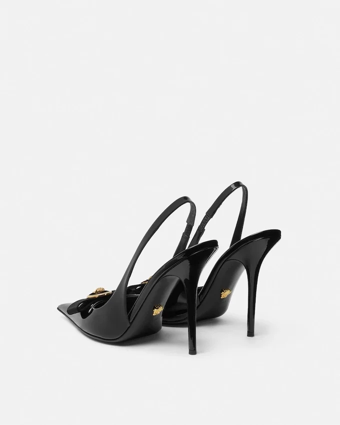 Gianni Ribbon Patent Slingbacks 110 mm Gianni Ribbon Patent Slingbacks 110 mm