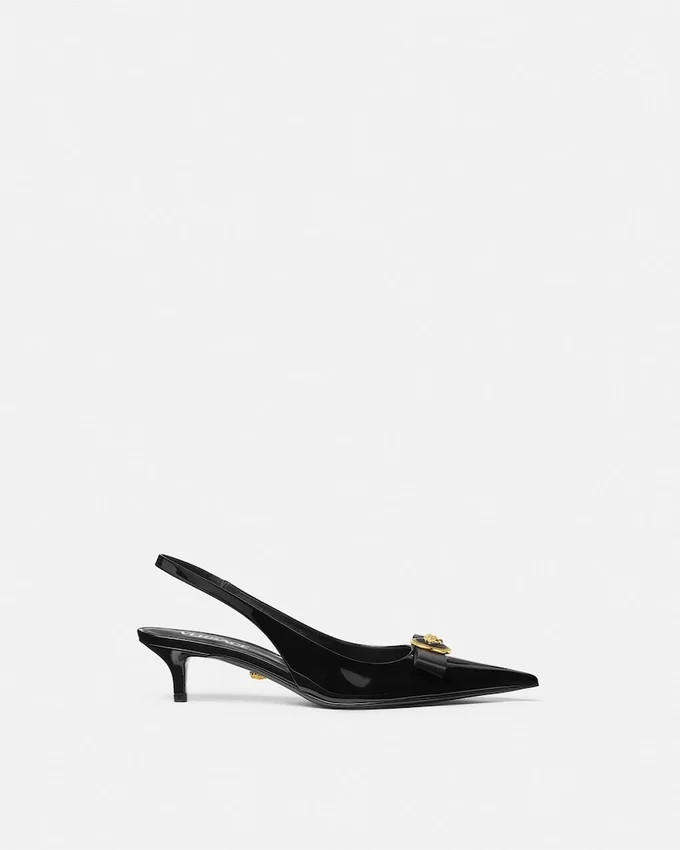 Gianni Ribbon Patent Slingbacks 45 mm Gianni Ribbon Patent Slingbacks 45 mm