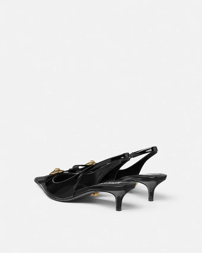 Gianni Ribbon Patent Slingbacks 45 mm Gianni Ribbon Patent Slingbacks 45 mm