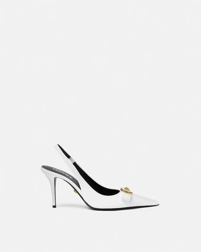 Gianni Ribbon Patent Slingbacks 85 mm Gianni Ribbon Patent Slingbacks 85 mm