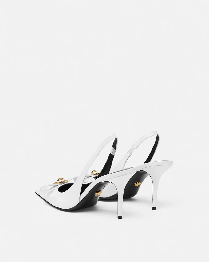 Gianni Ribbon Patent Slingbacks 85 mm Gianni Ribbon Patent Slingbacks 85 mm