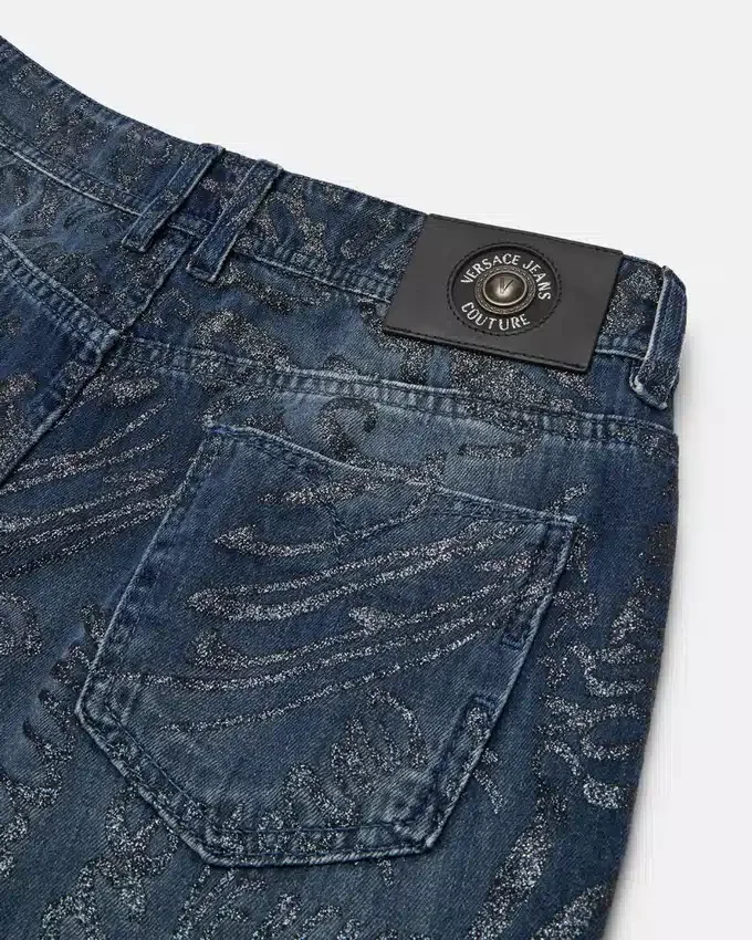 Glitter Logomania Wide-Leg Jeans Glitter Logomania Wide-Leg Jeans