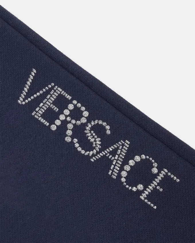 Glitter Versace Logo Flared Kids Sweatpants Glitter Versace Logo Flared Kids Sweatpants