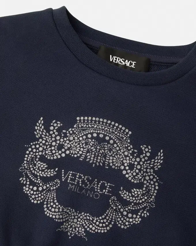 Glitter Versace Milano Kids Sweatshirt Glitter Versace Milano Kids Sweatshirt