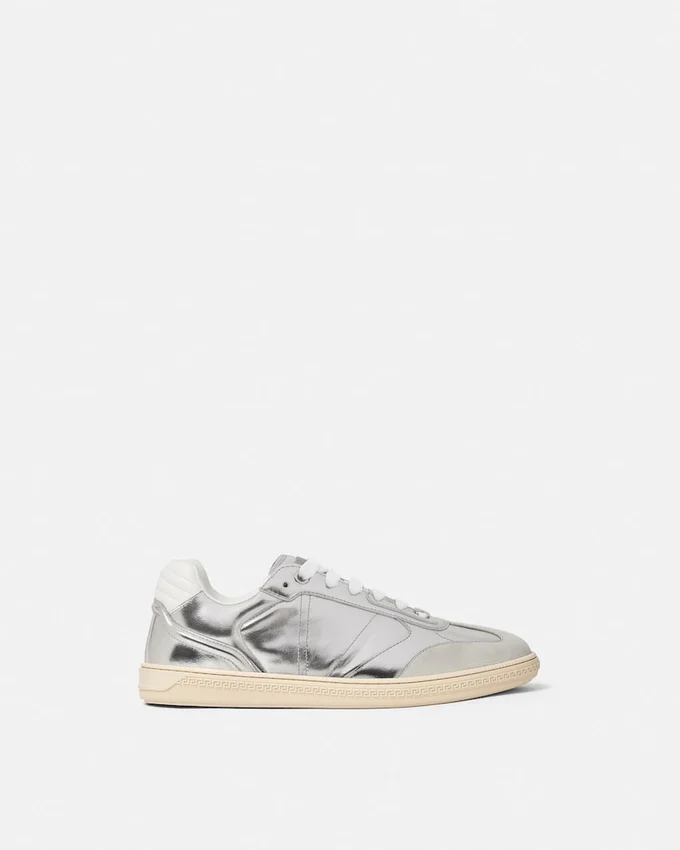 Greca Court Metallic Sneakers Greca Court Metallic Sneakers