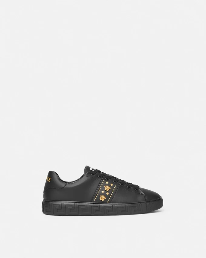 Greca Embellished Nylon Sneakers Greca Embellished Nylon Sneakers
