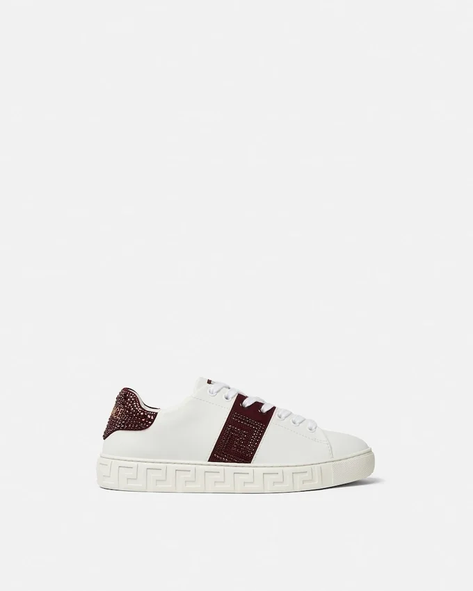 Greca Embellished Nylon Sneakers Greca Embellished Nylon Sneakers