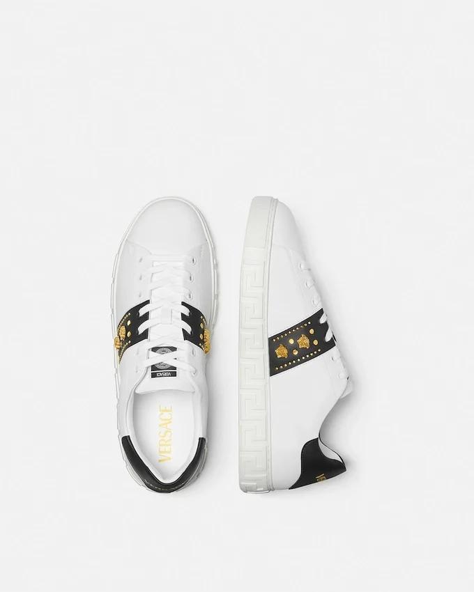 Greca Embellished Nylon Sneakers Greca Embellished Nylon Sneakers