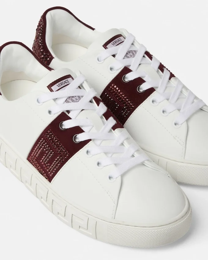 Greca Embellished Nylon Sneakers Greca Embellished Nylon Sneakers