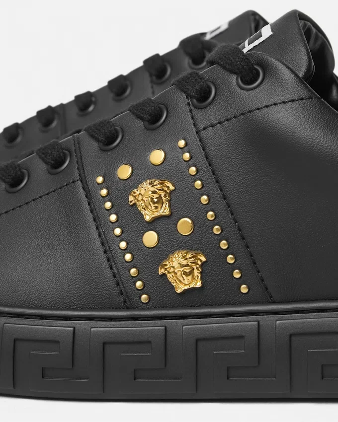 Greca Embellished Nylon Sneakers Greca Embellished Nylon Sneakers