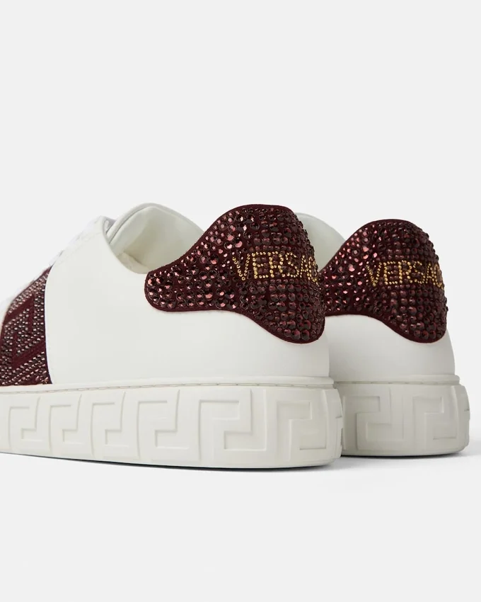 Greca Embellished Nylon Sneakers Greca Embellished Nylon Sneakers