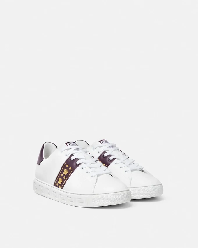 Greca Embellished Sneakers Greca Embellished Sneakers