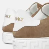 Greca Embellished Suede Sneakers Greca Embellished Suede Sneakers