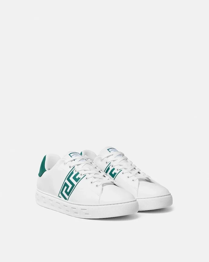 Greca Embroidered Nylon Sneakers Greca Embroidered Nylon Sneakers