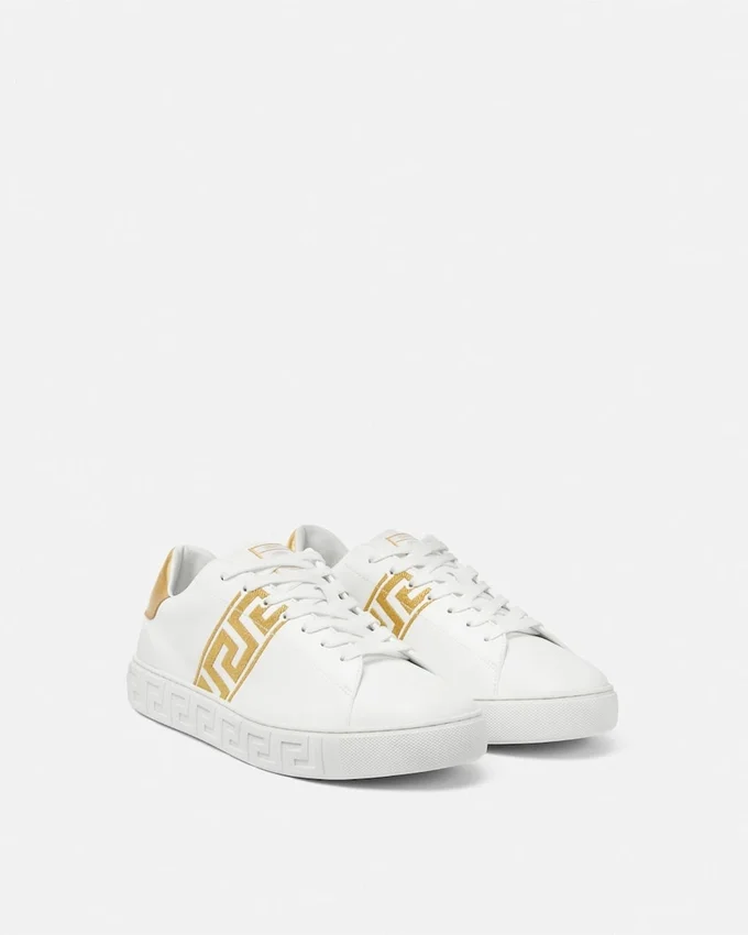 Greca Embroidered Nylon Sneakers Greca Embroidered Nylon Sneakers