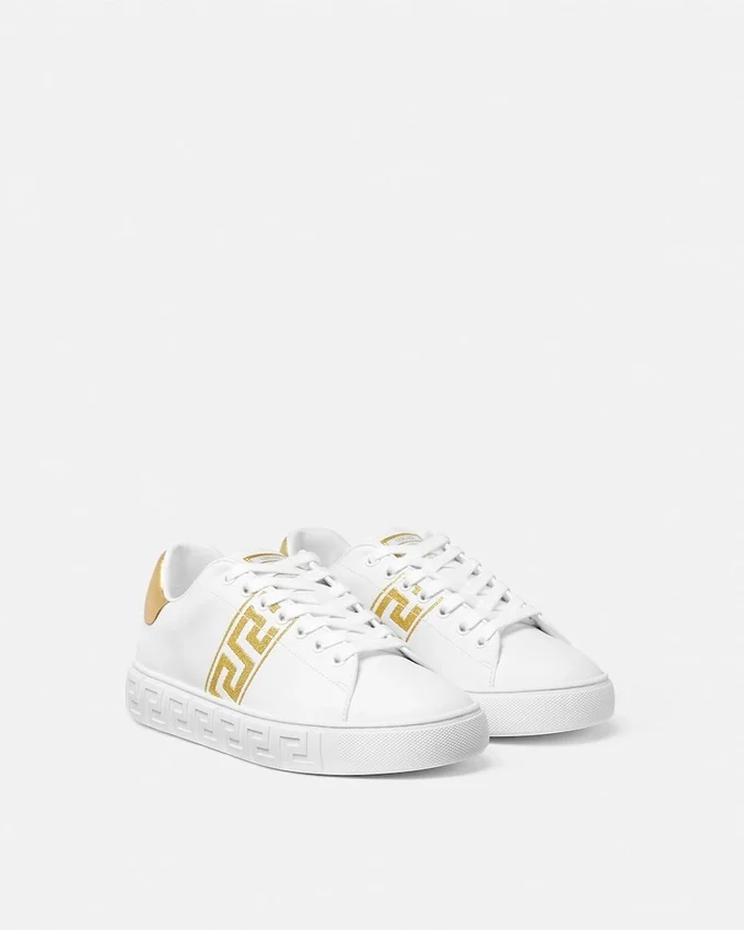 Greca Embroidered Nylon Sneakers Greca Embroidered Nylon Sneakers
