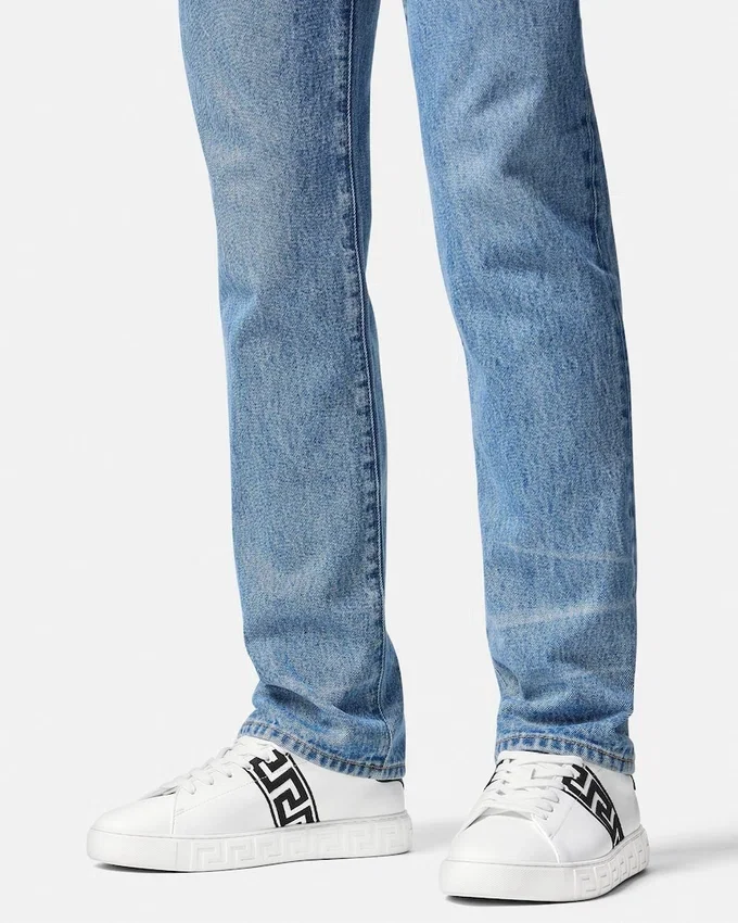Greca Embroidered Nylon Sneakers Greca Embroidered Nylon Sneakers