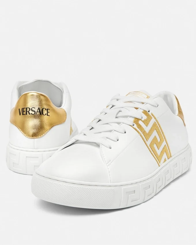 Greca Embroidered Nylon Sneakers Greca Embroidered Nylon Sneakers