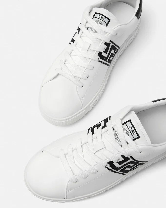 Greca Embroidered Nylon Sneakers Greca Embroidered Nylon Sneakers