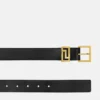 Greca Goddess Leather Belt 3 cm