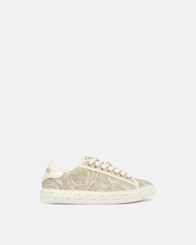 Greca Jacquard Canvas Sneakers Greca Jacquard Canvas Sneakers