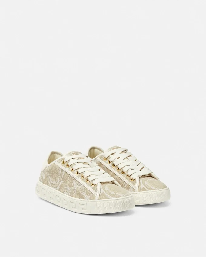 Greca Jacquard Canvas Sneakers Greca Jacquard Canvas Sneakers