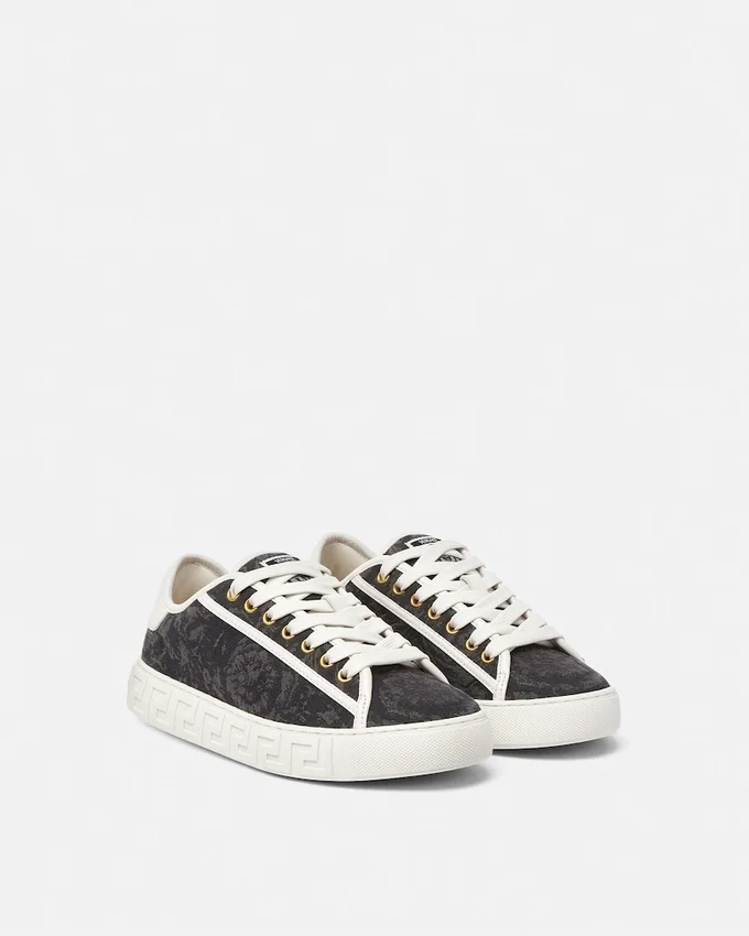 Greca Jacquard Canvas Sneakers Greca Jacquard Canvas Sneakers