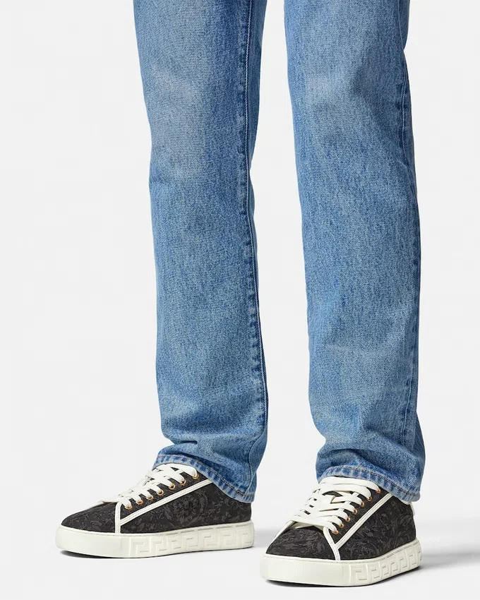Greca Jacquard Canvas Sneakers Greca Jacquard Canvas Sneakers