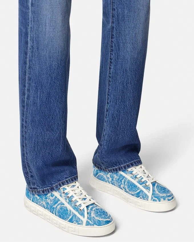 Greca Jacquard Canvas Sneakers Greca Jacquard Canvas Sneakers