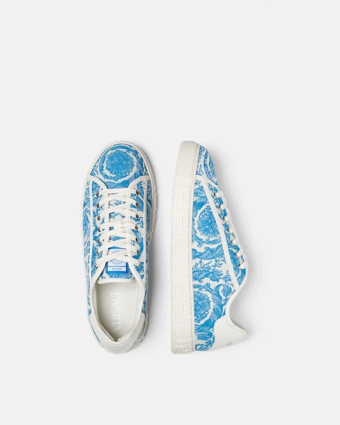 Greca Jacquard Canvas Sneakers Greca Jacquard Canvas Sneakers