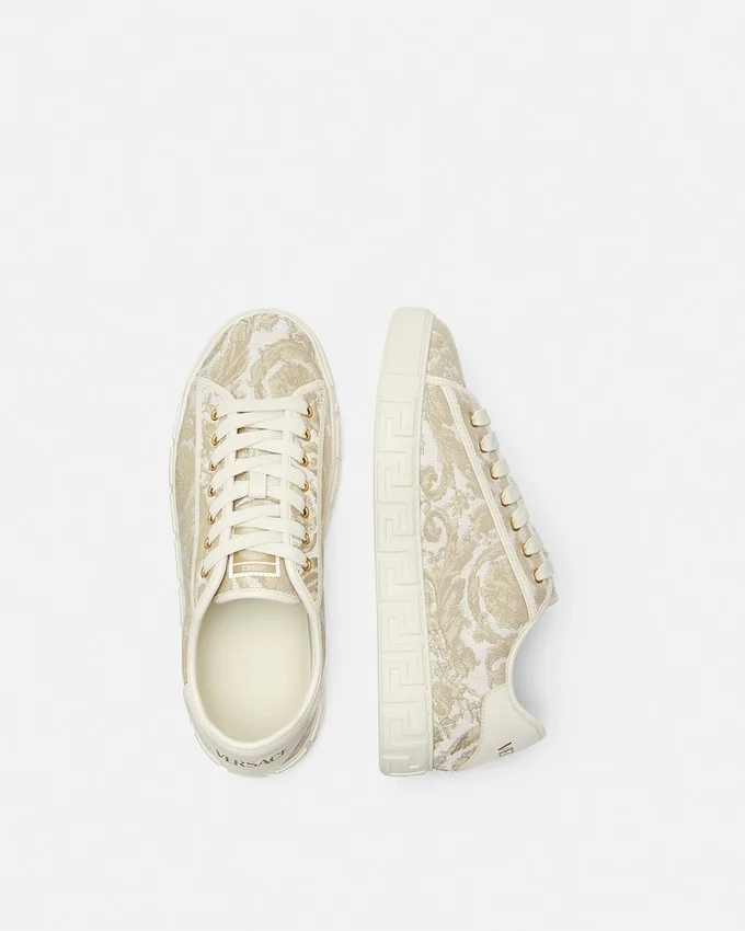 Greca Jacquard Canvas Sneakers Greca Jacquard Canvas Sneakers