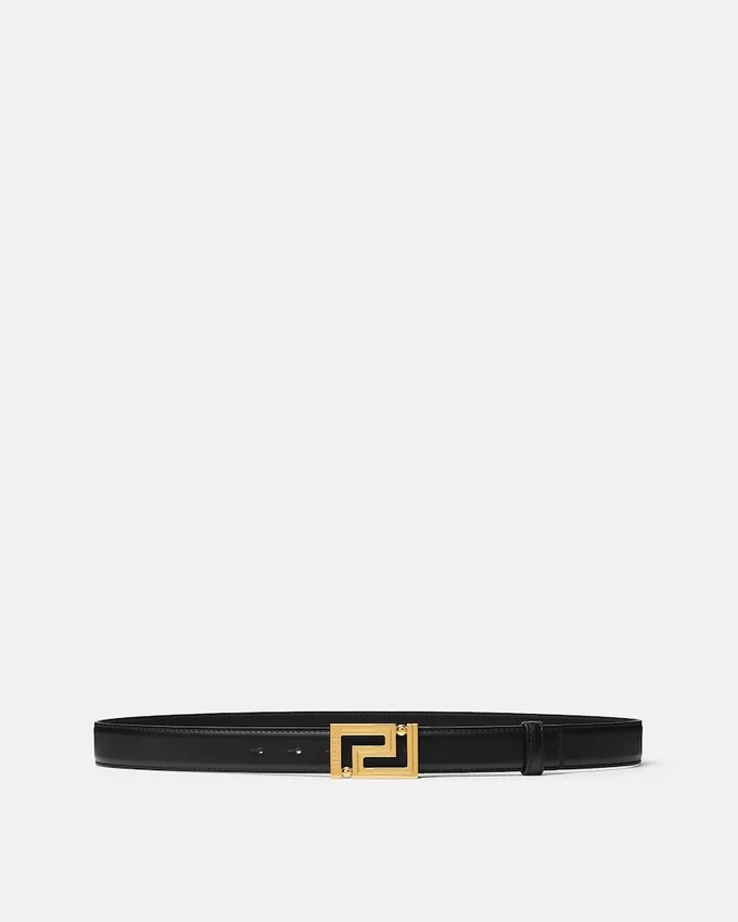 Greca Leather Belt 3 cm Greca Leather Belt 3 cm