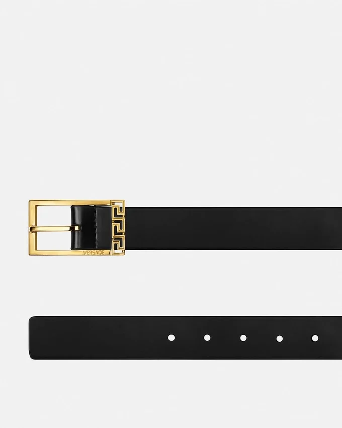 Greca Leather Belt 3 cm Greca Leather Belt 3 cm