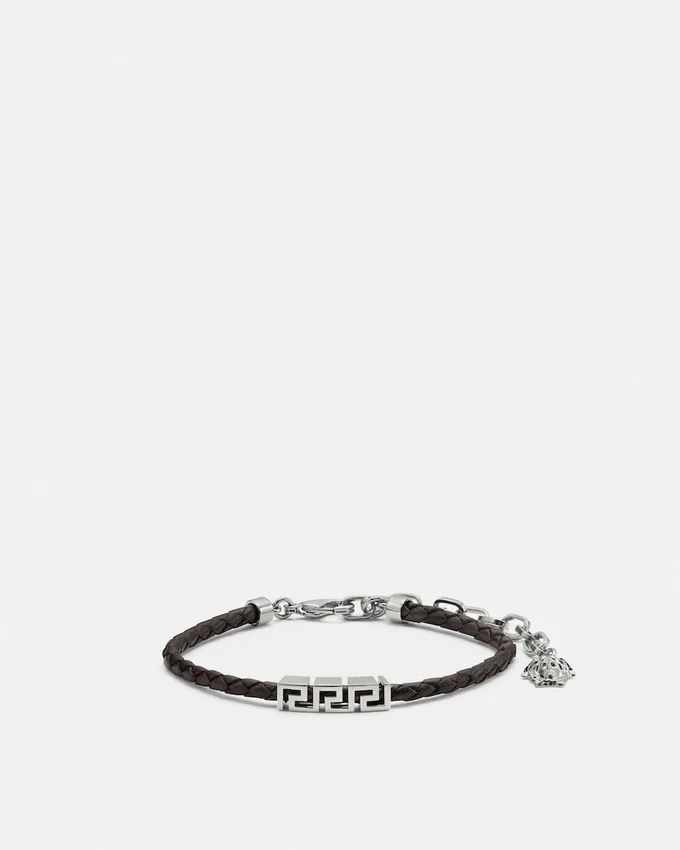 Greca Leather Bracelet Greca Leather Bracelet