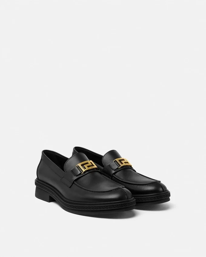 Greca Leather Loafers Greca Leather Loafers