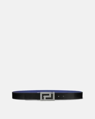 Greca Leather Reversible Belt 3.5 cm