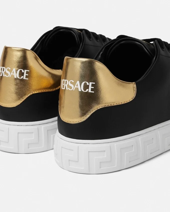 Greca Leather Sneakers Greca Leather Sneakers