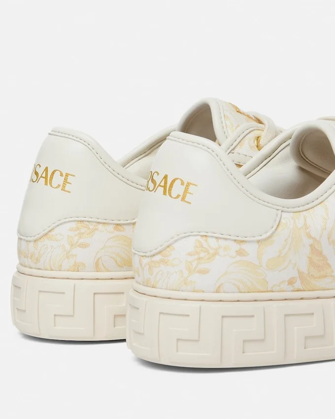 Greca Printed Canvas Sneakers Greca Printed Canvas Sneakers